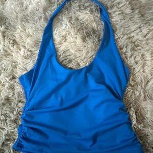SHEIN Vibrant Blue Halter Top